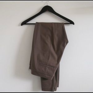 EILEEN FISHER Organic Zip Ankle Ponte Pants